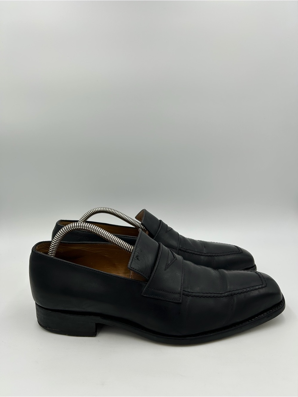 Brooks Brothers Penny Loafers Apron Square Toe Dress Shoes Black Men’s Size 9 US